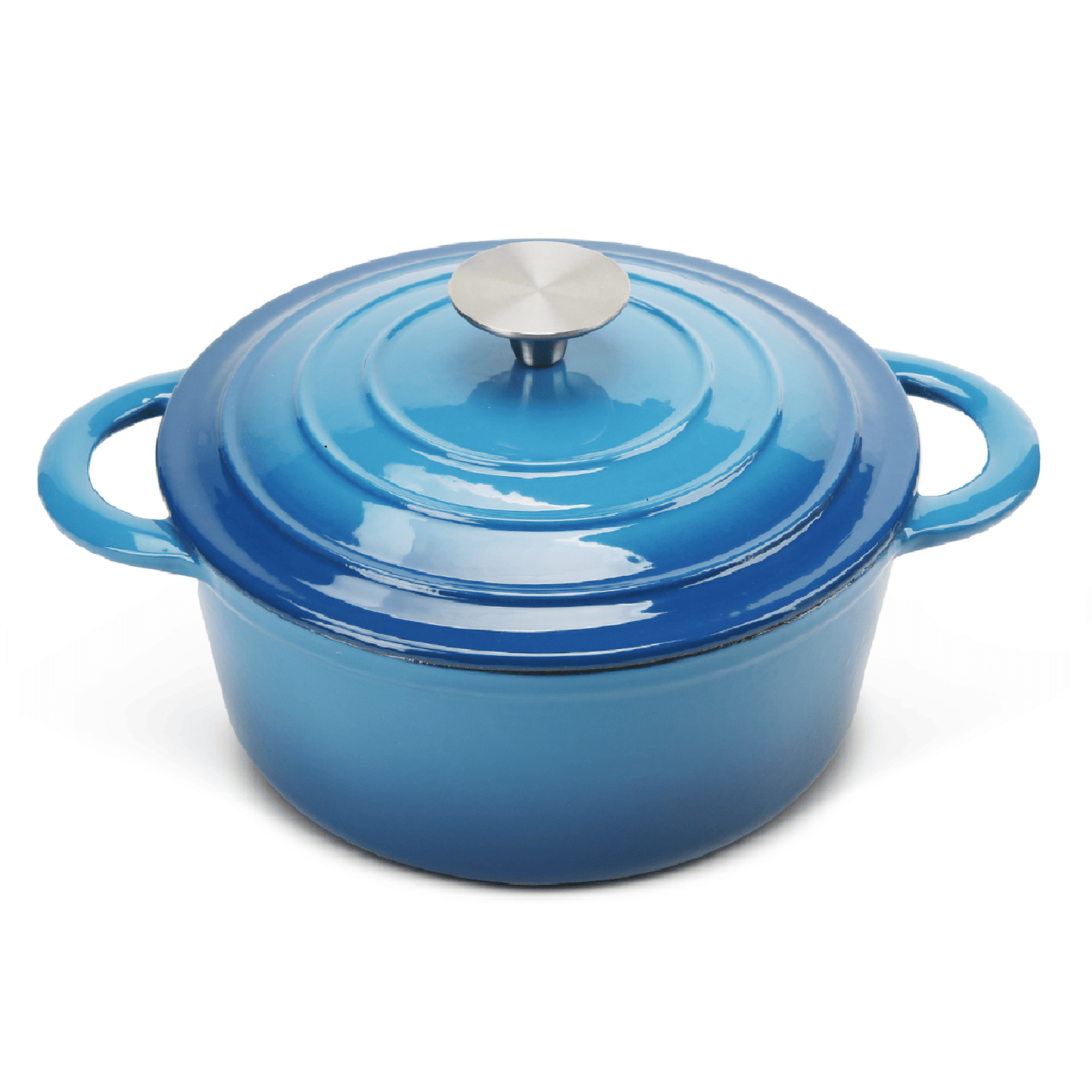 COOKWIN Enameled Cast Iron Dutch Oven with Self Basting Lid; Enamel Coated Cookware Pot 3QT