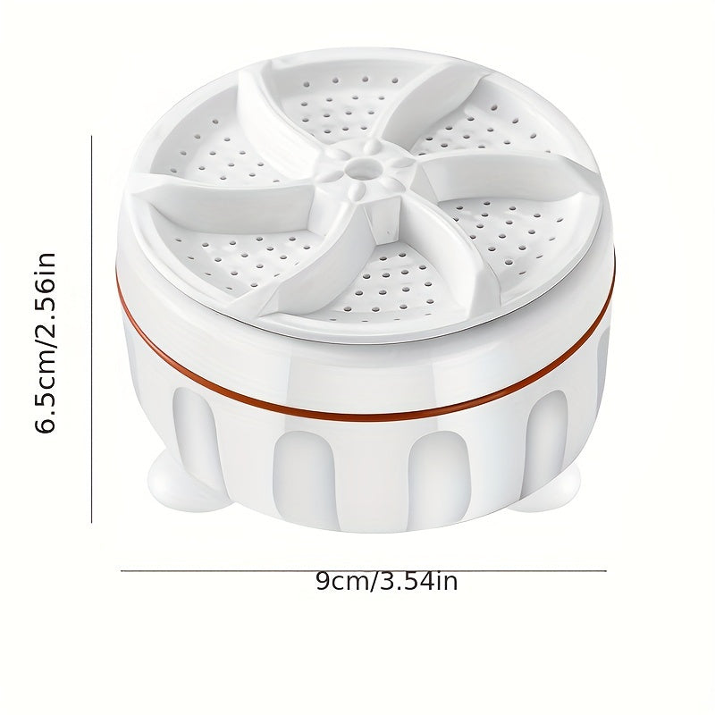 1pc Portable Mini Washing Machine for Underwear and Clothing - Small and Convenient Rotating Wave Vibration Laundry Machine for Dormitories and Travel